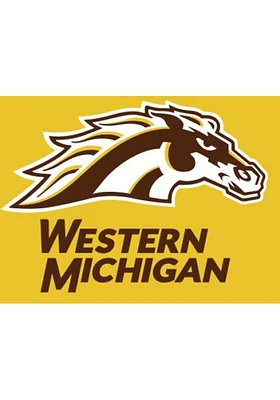 Western Michigan Broncos 3x5 ft Silk Screen Grommet Flag - Yellow