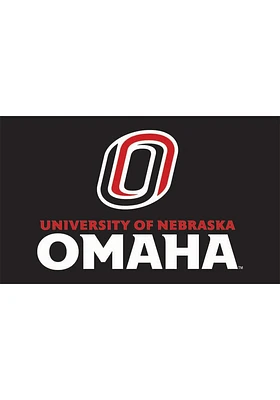UNO Mavericks 3x5 Ft Silk Screen Grommet Flag - Black