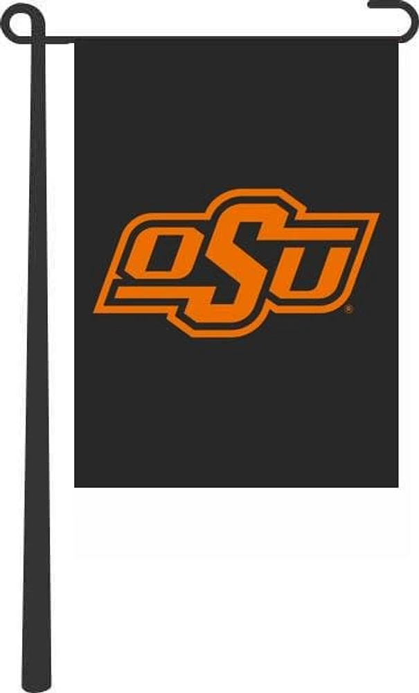 Oklahoma State Cowboys 13X18 Inch Graphic Garden Flag - Black