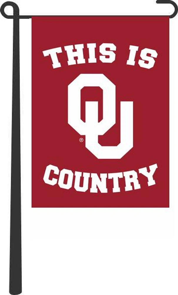 Oklahoma Sooners 13X18 Inch Graphic Garden Flag - Red