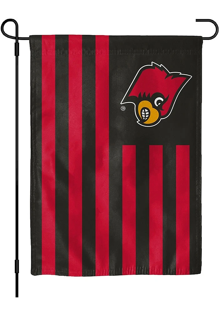 Louisville Cardinals 13X18 Inch Graphic Garden Flag - Black