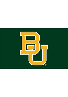 Baylor Bears Logo 3x5 Ft Silk Screen Grommet Flag - Green