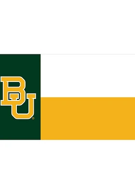 Baylor Bears Tricolor 3x5 Ft Green Silk Screen Grommet Flag - Green