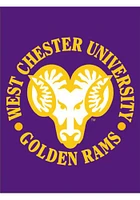 West Chester Golden Rams 30x40 Purple Silk Screen Banner - Purple
