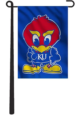 Kansas Jayhawks 13x18 Graphic Garden Flag - Blue