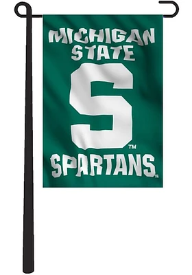 Michigan State Spartans 13x18 Green Garden Flag - Green