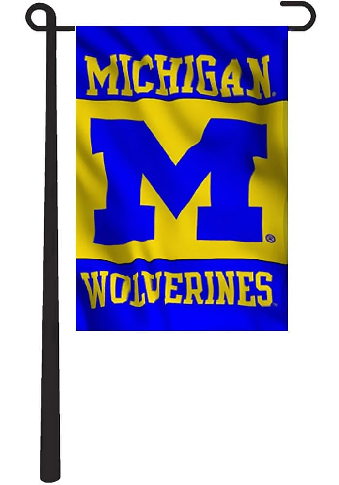 Michigan Wolverines 13x18 Panel Garden Flag - Blue