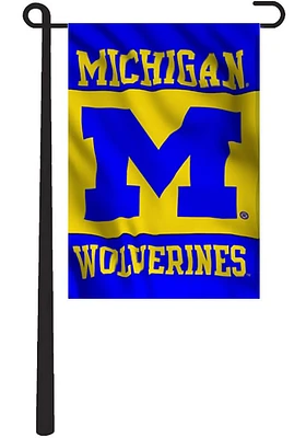 Michigan Wolverines 13x18 Panel Garden Flag - Blue