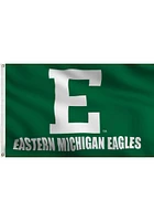 Eastern Michigan Eagles 3x5 Logo Grommet Silk Screen Grommet Flag - Green