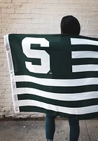 Michigan State Spartans 3x5 Banner Logo Silk Screen Grommet Flag - Green
