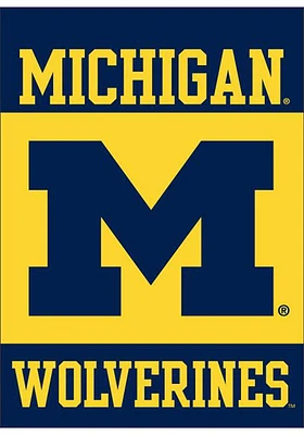 Michigan Wolverines 30x40 Silk Screen Banner - Blue