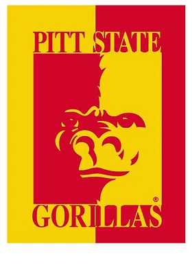 Pitt State Gorillas 30x40 Silk Screen Sleev Banner - Red