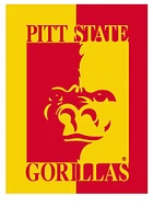 Pitt State Gorillas 30x40 Silk Screen Sleev Banner - Red