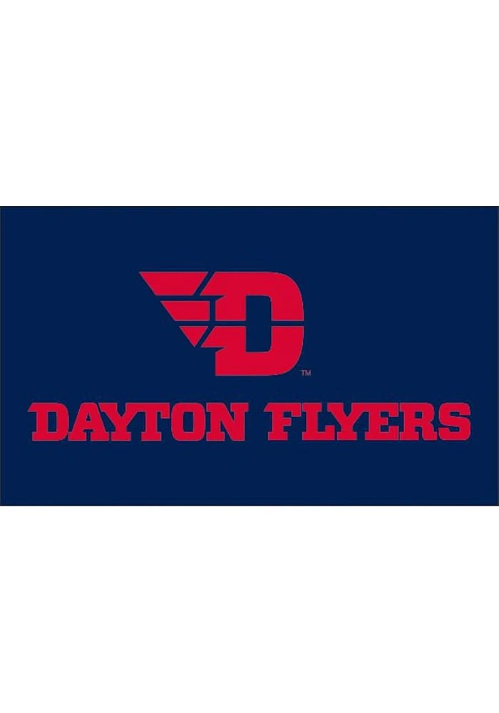 Dayton Flyers 3x5 Blue Grommet Blue Silk Screen Grommet Flag