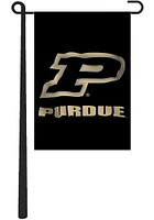 Purdue Boilermakers Team Logo Garden Flag - Black