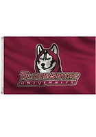 Bloomsburg University Huskies Team Logo Grommet Silk Screen Grommet Flag - Maroon