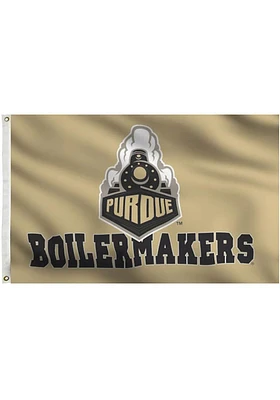 Purdue Boilermakers Grommet Silk Screen Grommet Flag - Gold