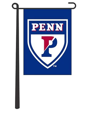 Pennsylvania Quakers Team Logo Garden Flag - Blue