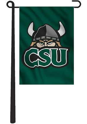 Cleveland State Vikings Team Logo Garden Flag - Green