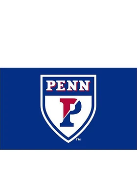Pennsylvania Quakers Team Logo Grommet Silk Screen Grommet Flag - Blue