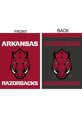 Arkansas Razorbacks 2 Sided Team Logo Banner - Cardinal