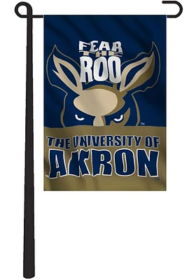 Akron Zips Team Logo Garden Flag - Blue