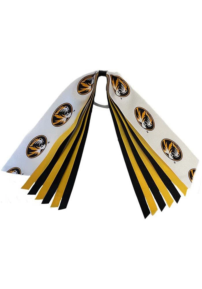 Missouri Tigers Team Logo Pony Streamer Kids Hair Ribbons