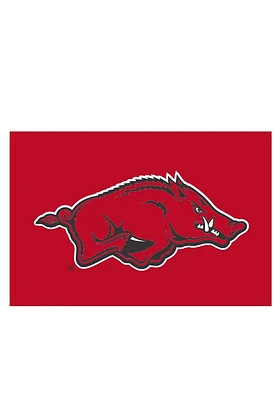 Arkansas Razorbacks 11x16 Red Silk Screen Car Flag - Cardinal