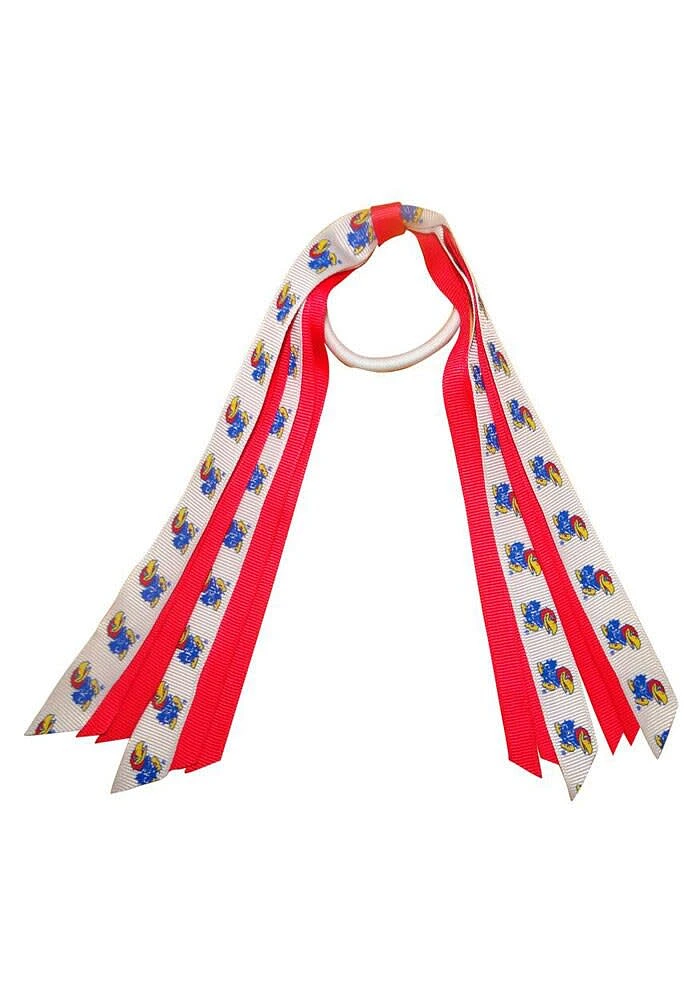 Kansas Jayhawks Mini Pony Streamer Kids Hair Ribbons