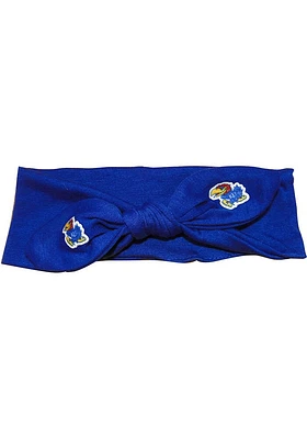 Kansas Jayhawks Knotted Bow Youth Headband