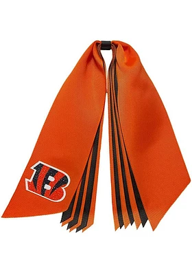 Cincinnati Bengals Glitter Pony Streamer Kids Hair Ribbons