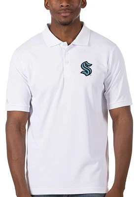 Antigua Seattle Kraken Mens Pique Short Sleeve Polo