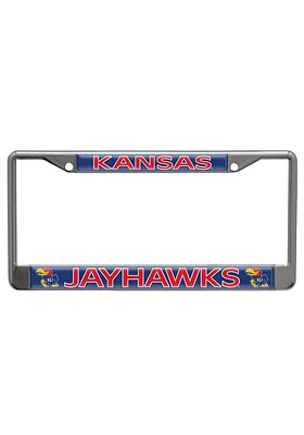 Kansas Jayhawks Team Name Domed License Plate Frame
