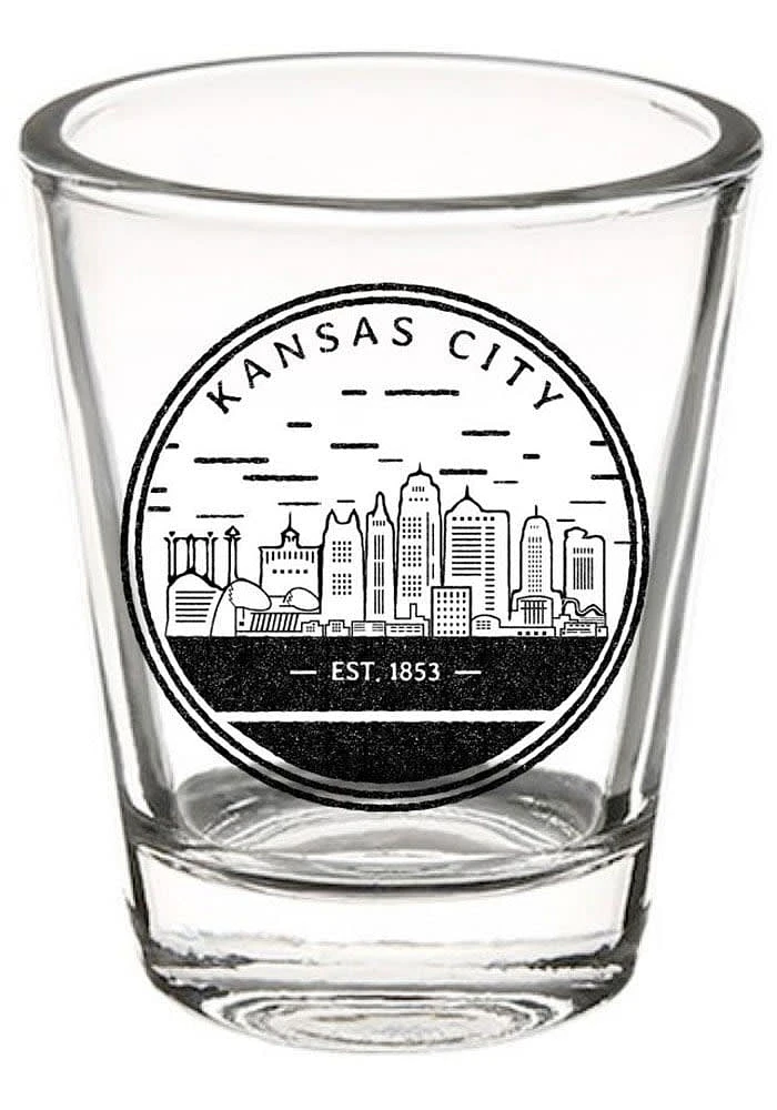 Kansas City 2oz Circle Skyline Shot Glass