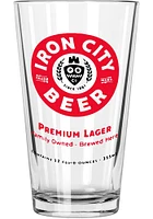 Pittsburgh 16oz Iron City Pint Glass - Red