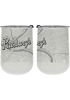 Pittsburgh 18 oz Wordmark Map Stainless Steel Stemless