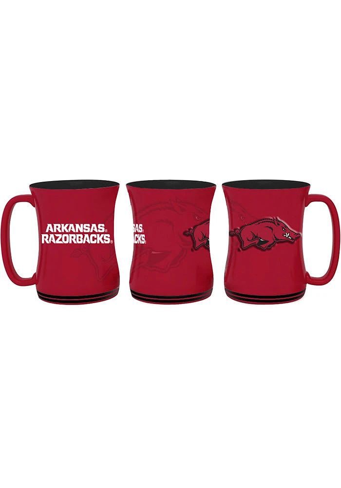 Arkansas Razorbacks 16oz Barista Ceramic Mug - Red