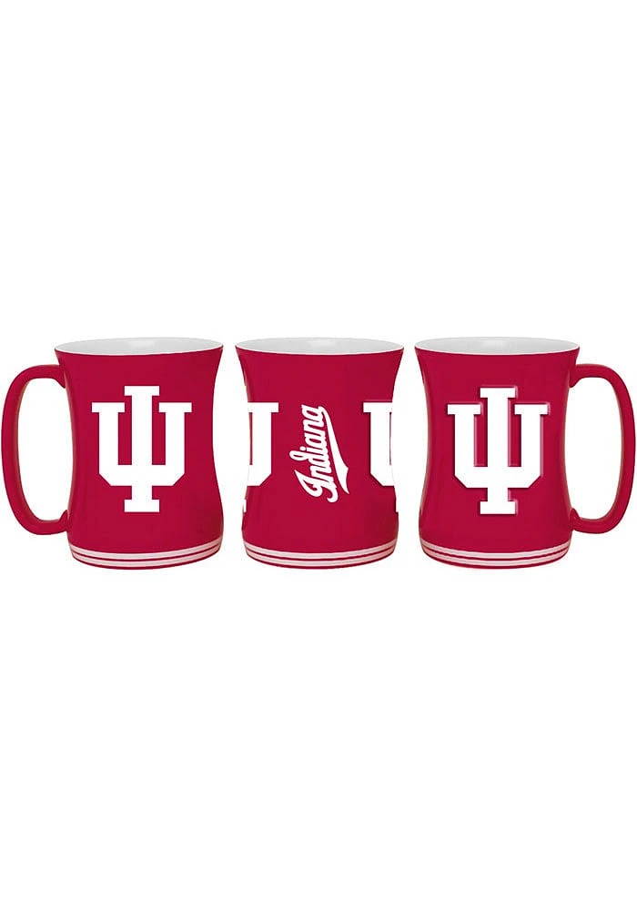 Indiana Hoosiers 16oz Barista Ceramic Mug - Red