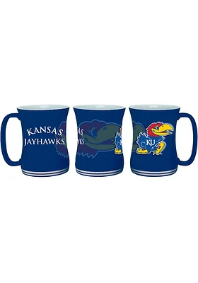 Kansas Jayhawks 16oz Barista Ceramic Mug - Blue