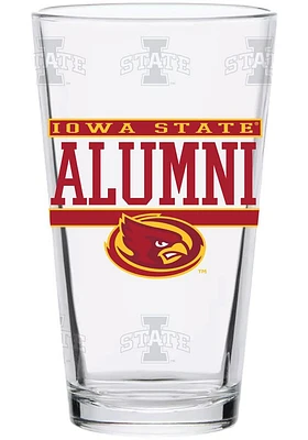 Iowa State Cyclones 16oz Alumni Pint Glass - Red