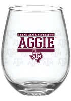 Texas A&M Aggies 15 oz Alumni Stemless Stemless Wine Glass - Maroon