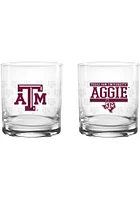 Texas A&M Aggies 14 oz Alumni Rock Rock Glass - Maroon
