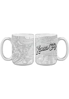 Kansas City 15 oz City Map Ceramic Mug - White