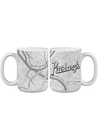 Pittsburgh 15 oz City Map Ceramic Mug - White