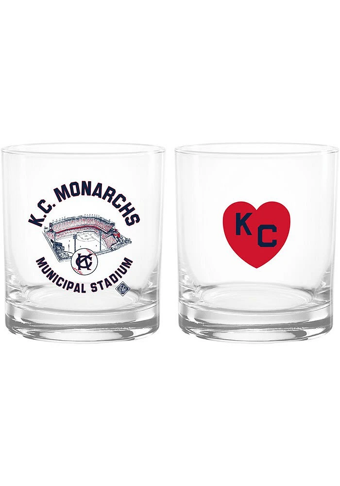 Kansas City Monarchs KC Monarchs Stadium Rock Glass - Navy Blue