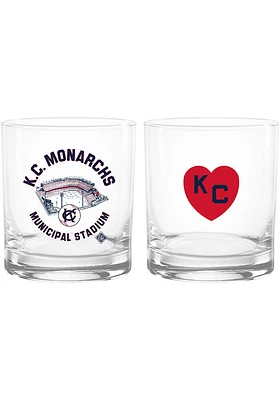 Kansas City Monarchs KC Monarchs Stadium Rock Glass - Navy Blue
