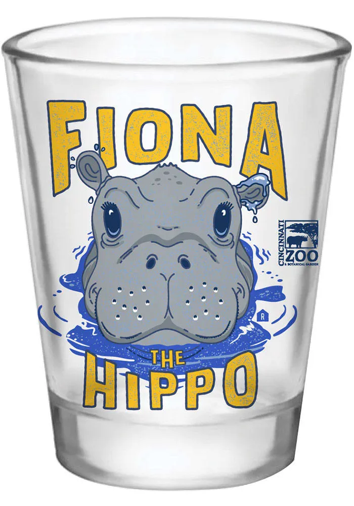 Cincinnati Fiona the Hippo 2 oz Shot Glass