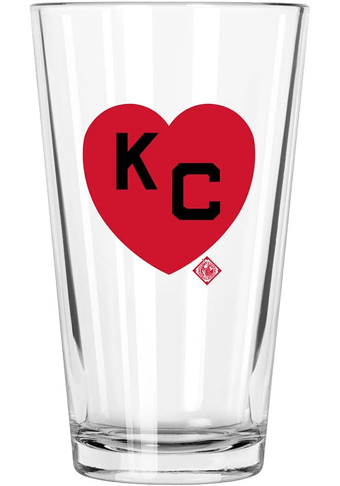 Kansas City Monarchs 16oz. KC Heart Pint Glass