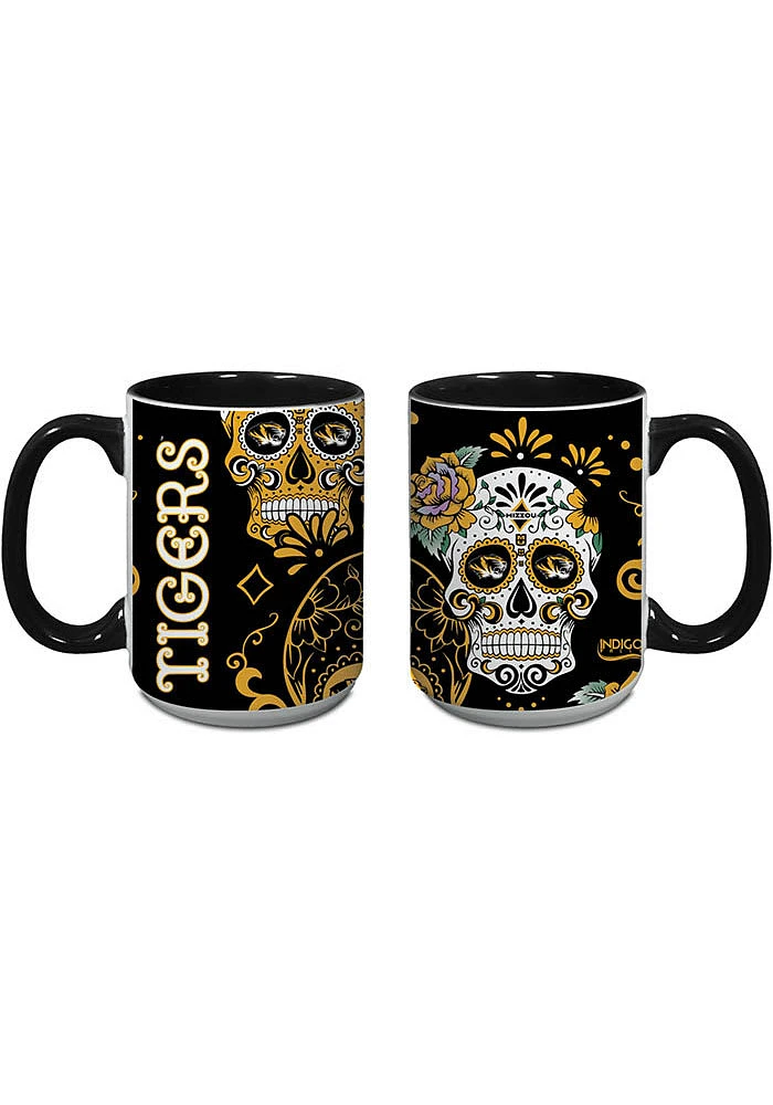 Missouri Tigers 15 oz Dia Ceramic Mug - Black