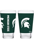 Michigan State Spartans 16oz Full Color Wrap Pint Glass - Green